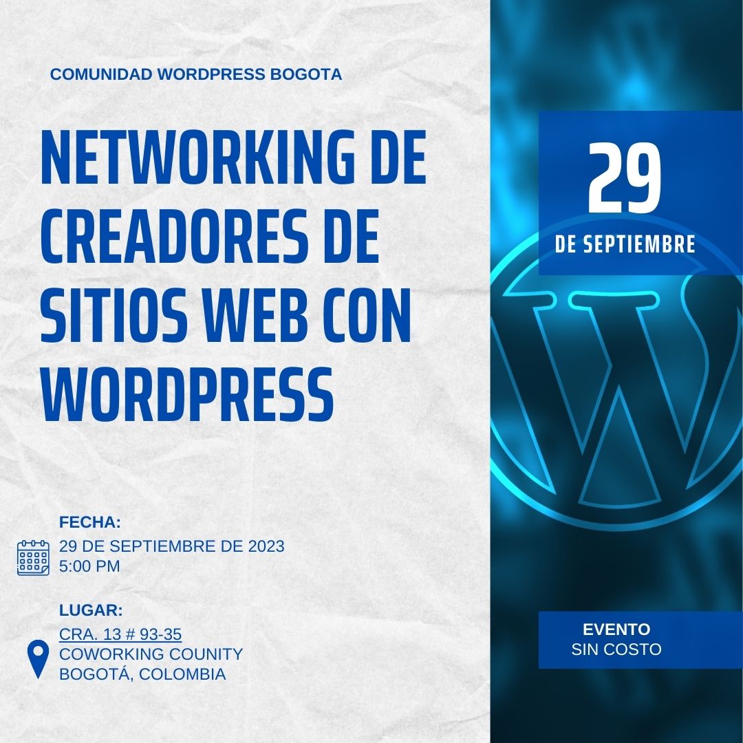 Networking Comunidad WordPress Bogotá