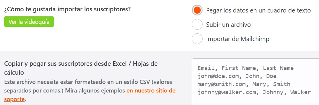 Guía de Email Marketing en WordPress: Configuración Paso a Paso con MailPoet 13 Importar suscriptores a MailPoet